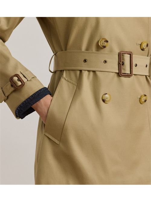 DOUBLE-BREASTED TRENCH COAT LAUREN RALPH LAUREN | 297967126002270 BROWN